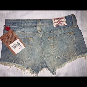 True Religion Authentic cut off shorts